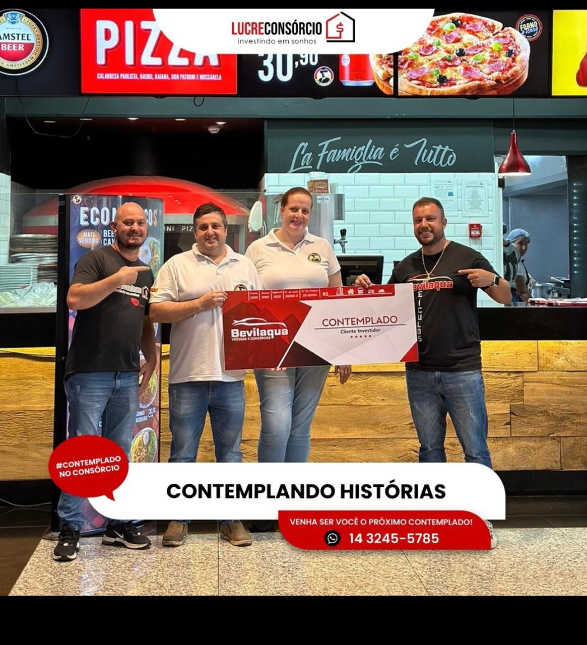 Cliente contemplado Bevilaqua Lucre